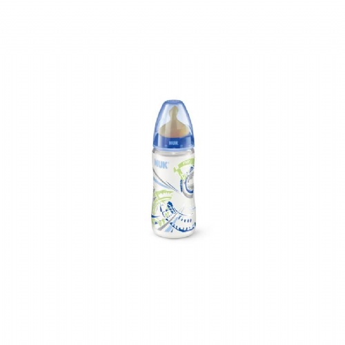 Biberon pp latex - nuk first choice (1m 300ml blue)