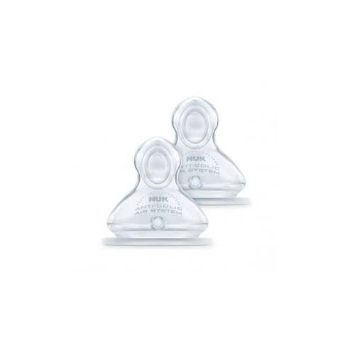 Tetina silicona anticolico - nuk first choice+ (t-2 m 2 tetinas)