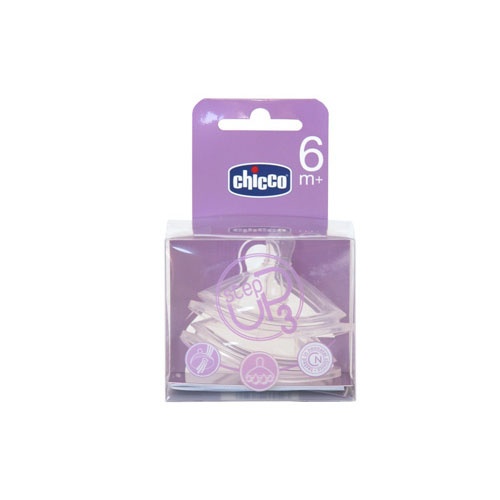 Tetina silicona - chicco nf flujo papilla (6 m + 2 u)