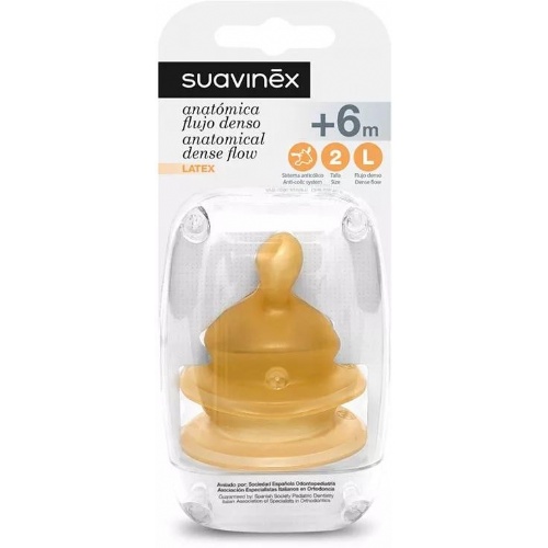 Tetina latex anatomica - suavinex (t 2l 2 u)