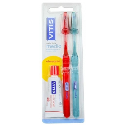 CEPILLO DENTAL ADULTO - VITIS (MEDIO DUPLO)