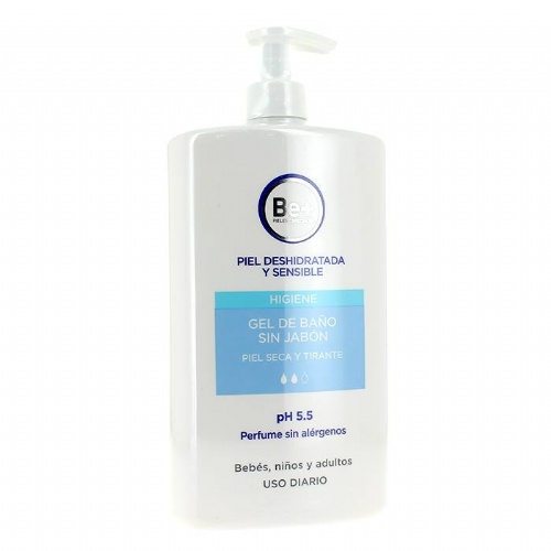 Be+ gel de baño sin jabon piel seca y tirante (1000 ml)