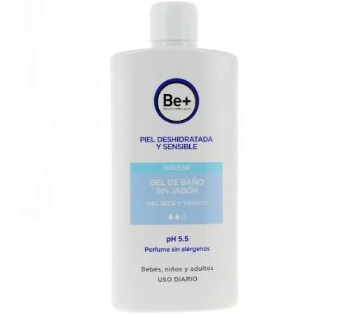 Be+ gel de baño sin jabon piel seca y tirante (400 ml)