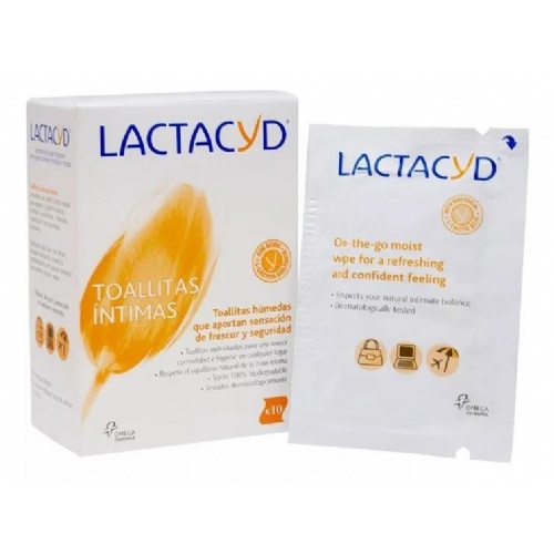 Lactacyd intimo toallitas (10 toallitas)