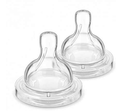 Tetina silicona para alimentos espesos - avent philips (+ 6 m 2 tetinas)