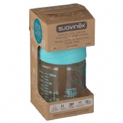 Biberon vidrio boca ancha tetina redonda - suavinex 3 posiciones (120 ml)