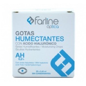 Farline optica gotas humectantes ah 0.2% - gotas oftalmicas esteriles (0.4 ml monodosis 20 u)