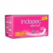 Indasec discreet maxi compresa perdidas leves (15 absorb)